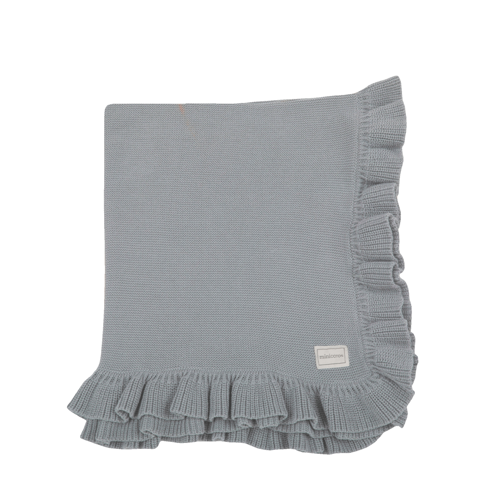 Manta Ruffle Blue Grey - Minicoton