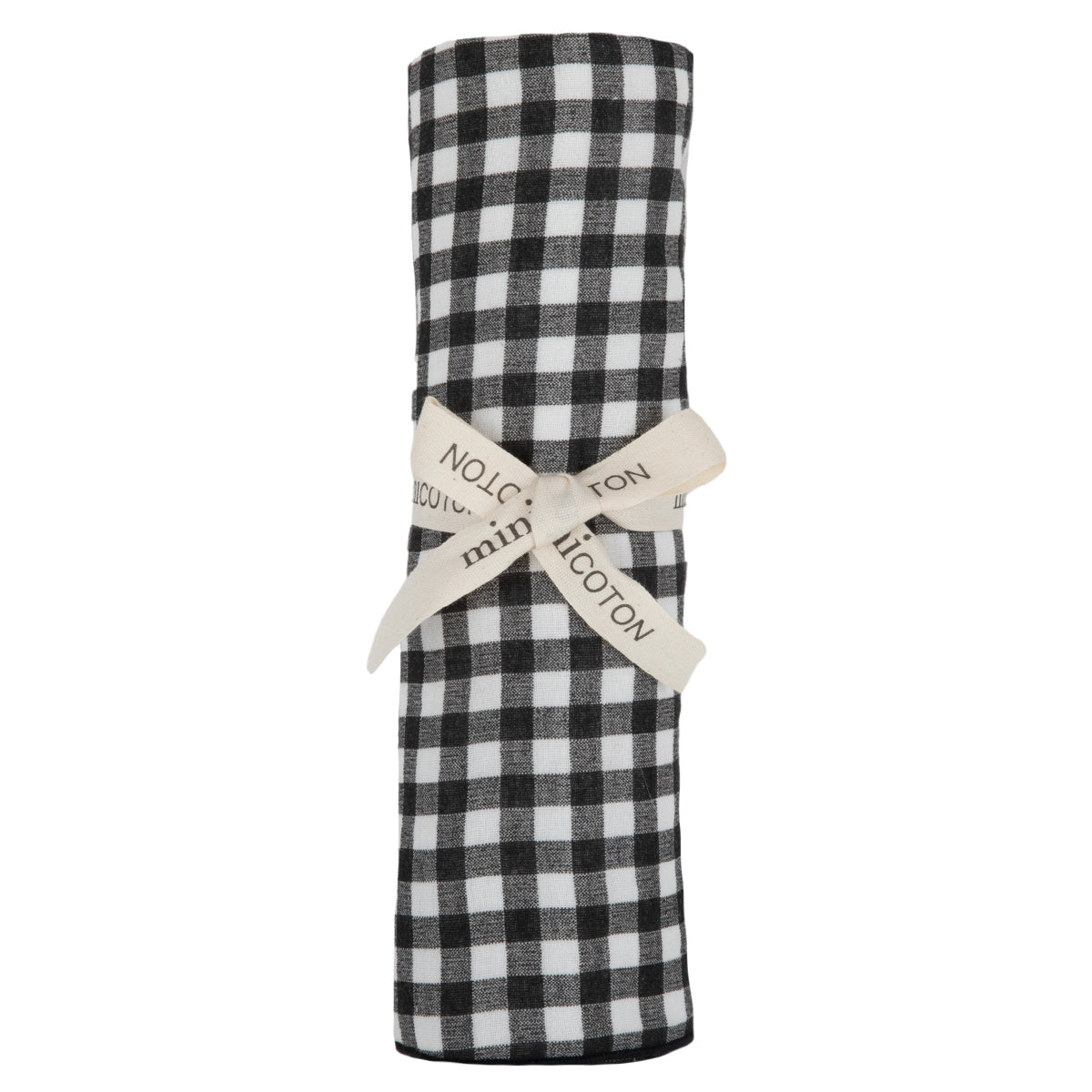 Muselina Vichy Negro - Minicoton