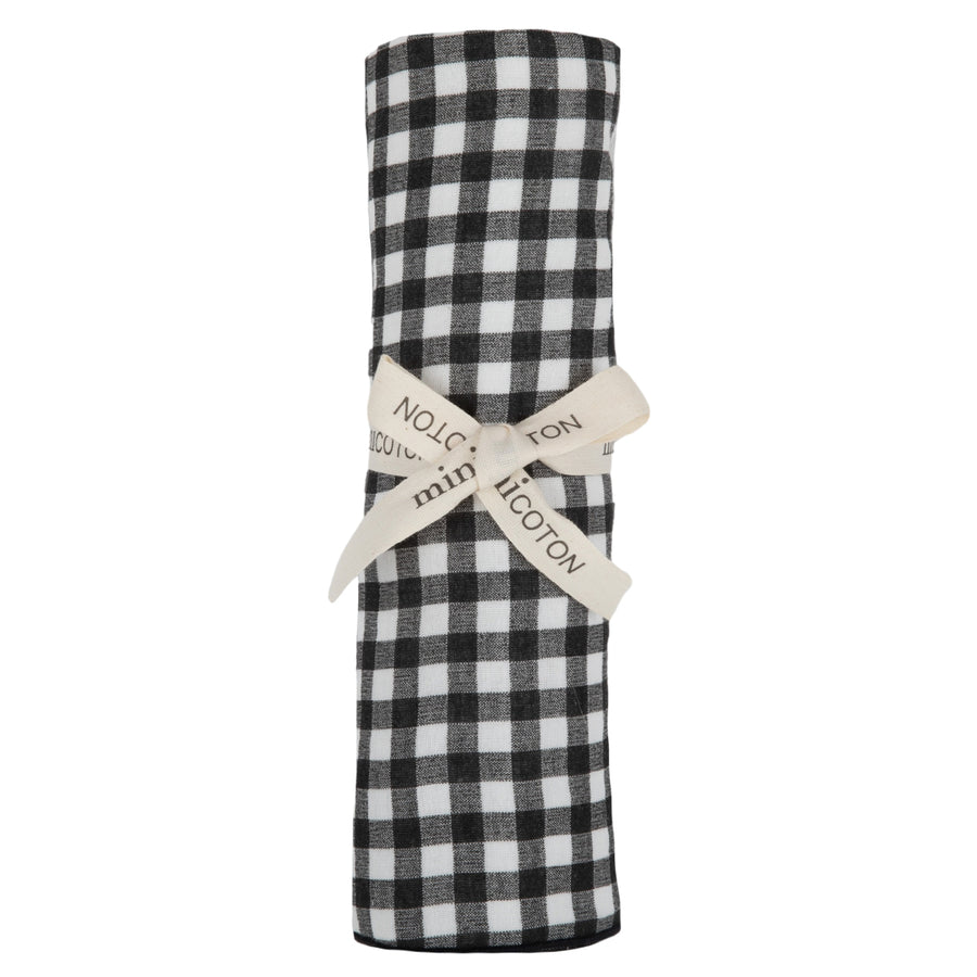 Muselina Vichy Negro - Minicoton