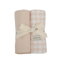 Pack Muselinas Bambula Vichy Rosa+Petal - Minicoton