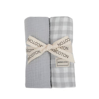 Pack Muselinas Bambula Vichy Nube+Nube - Minicoton