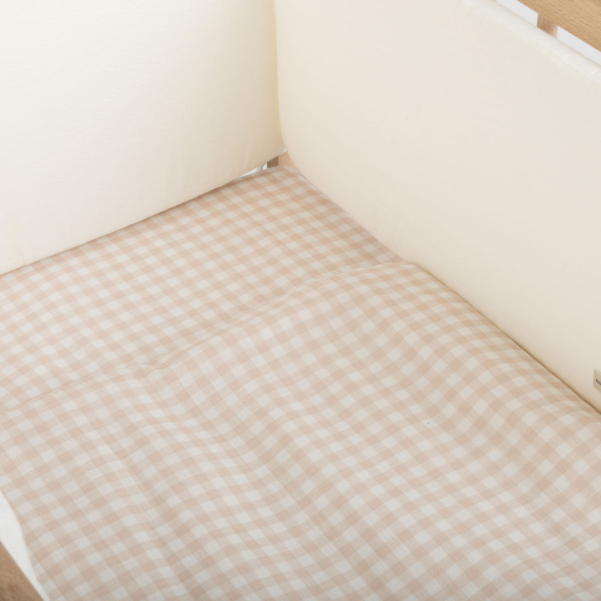 Saco Cuna 120x60cm Bambula Vichy Rosa - Minicoton