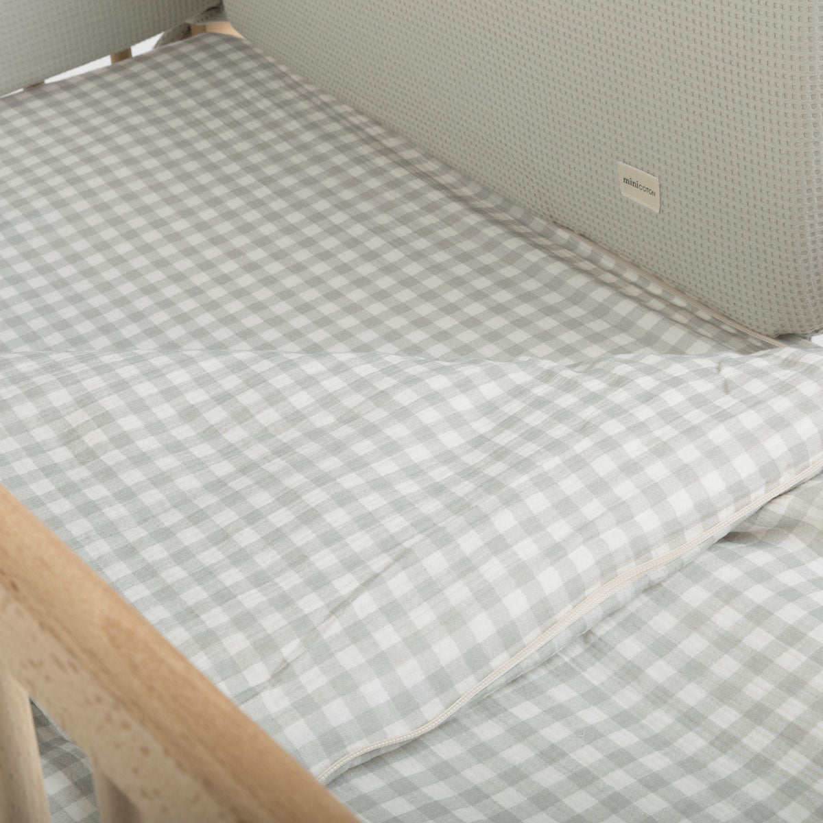 Saco Cuna 120x60cm Bambula Vichy Nube - Minicoton