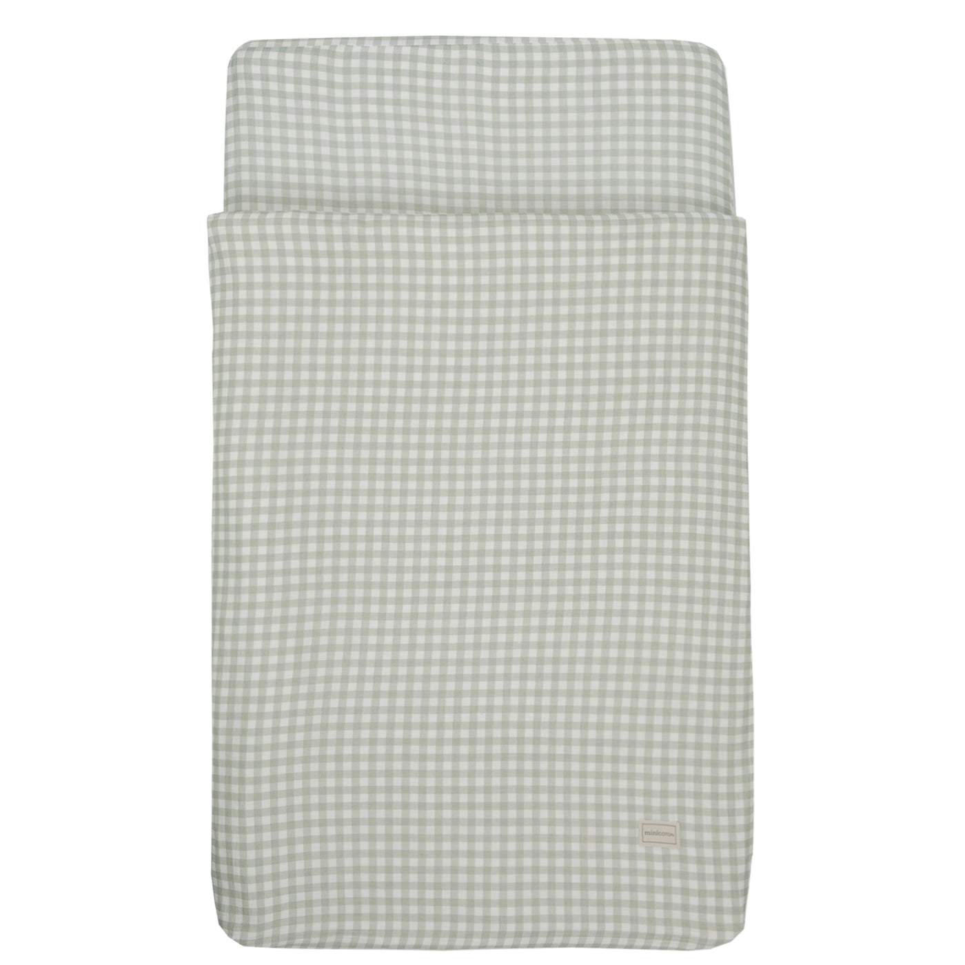 Saco Cuna 120x60cm Bambula Vichy Musgo - Minicoton