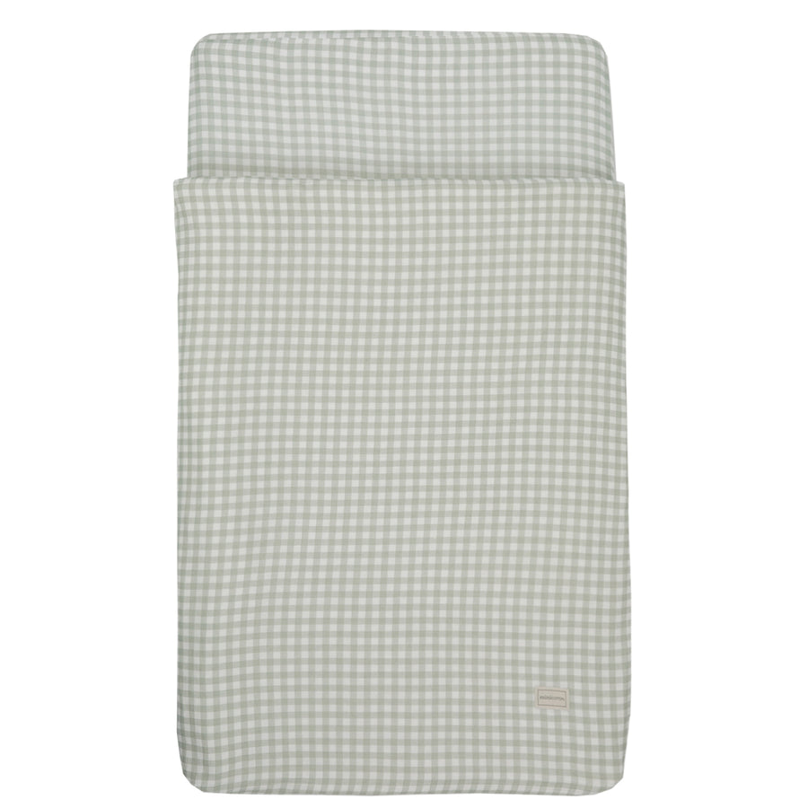Saco Cuna 120x60cm Bambula Vichy Musgo - Minicoton