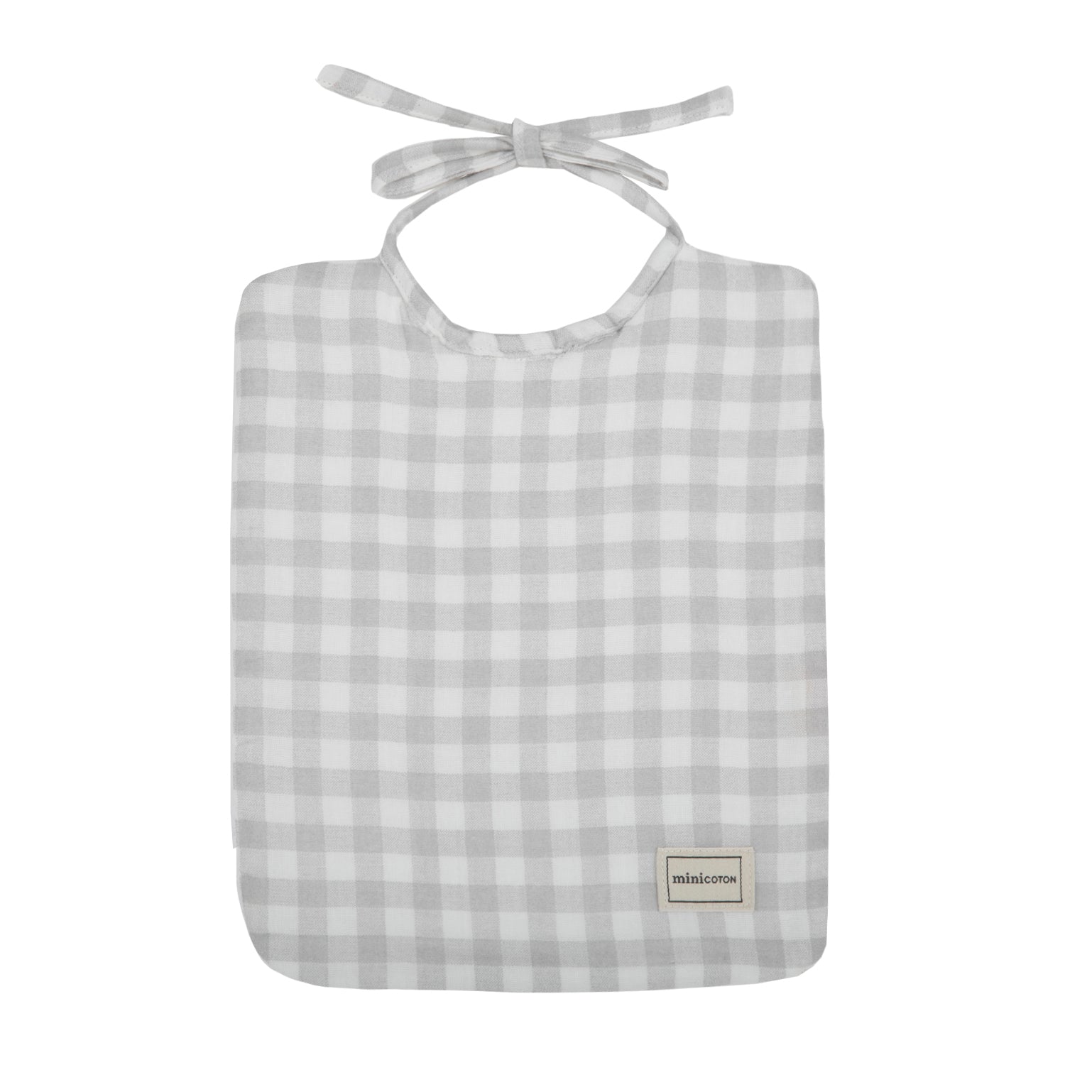 Babero Retro Vichy Nube - Minicoton