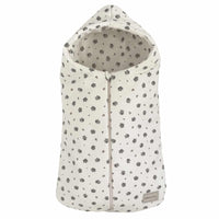 Saco Oval Bambula Flor Gris - invierno - Minicoton