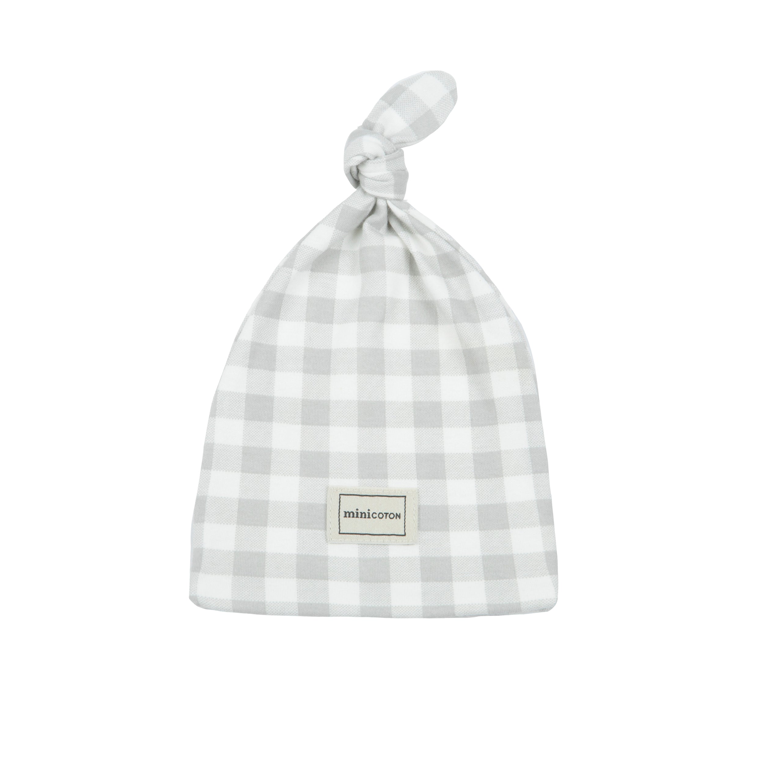 Gorro Knot Vichy Nube - Minicoton