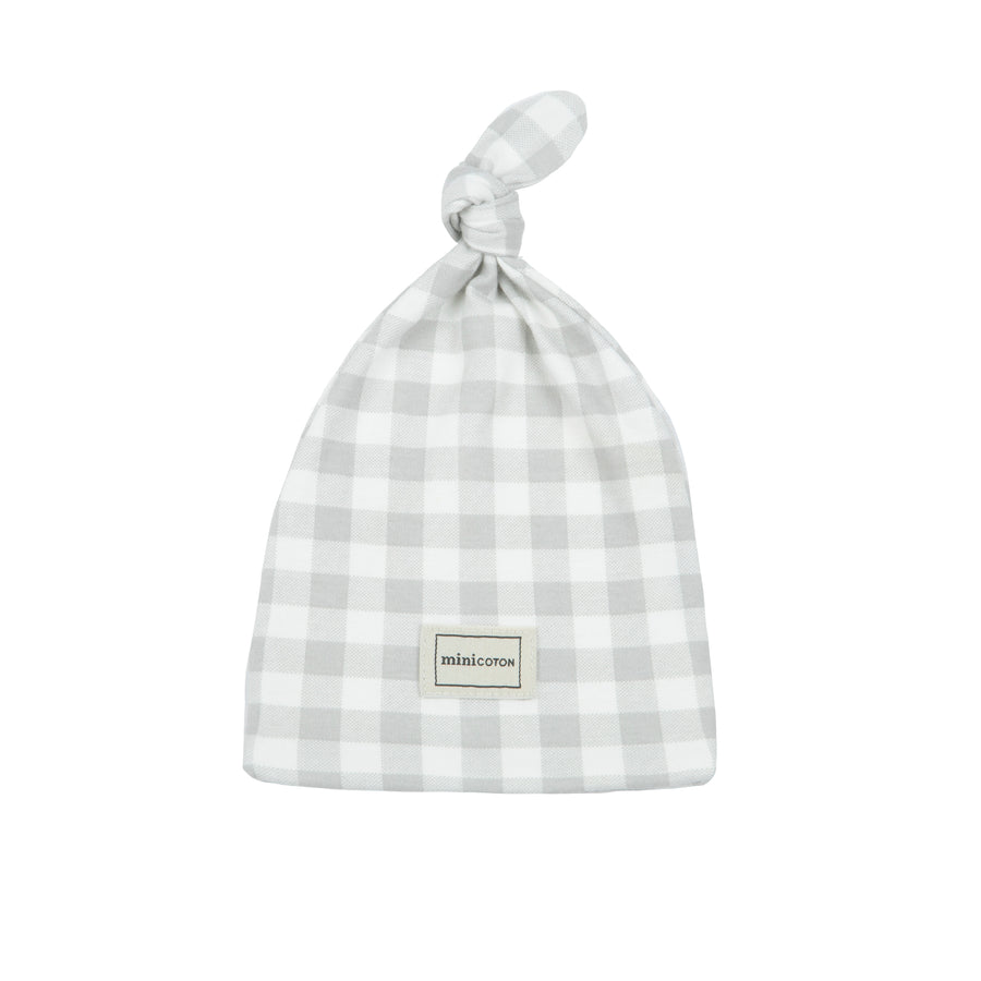 Gorro Knot Vichy Nube - Minicoton