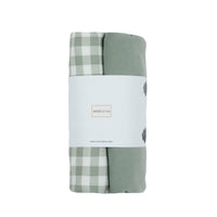 Pack Funda Cambiador Vichy Musgo - Minicoton