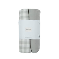 Pack Funda Cambiador Vichy Nube - Minicoton