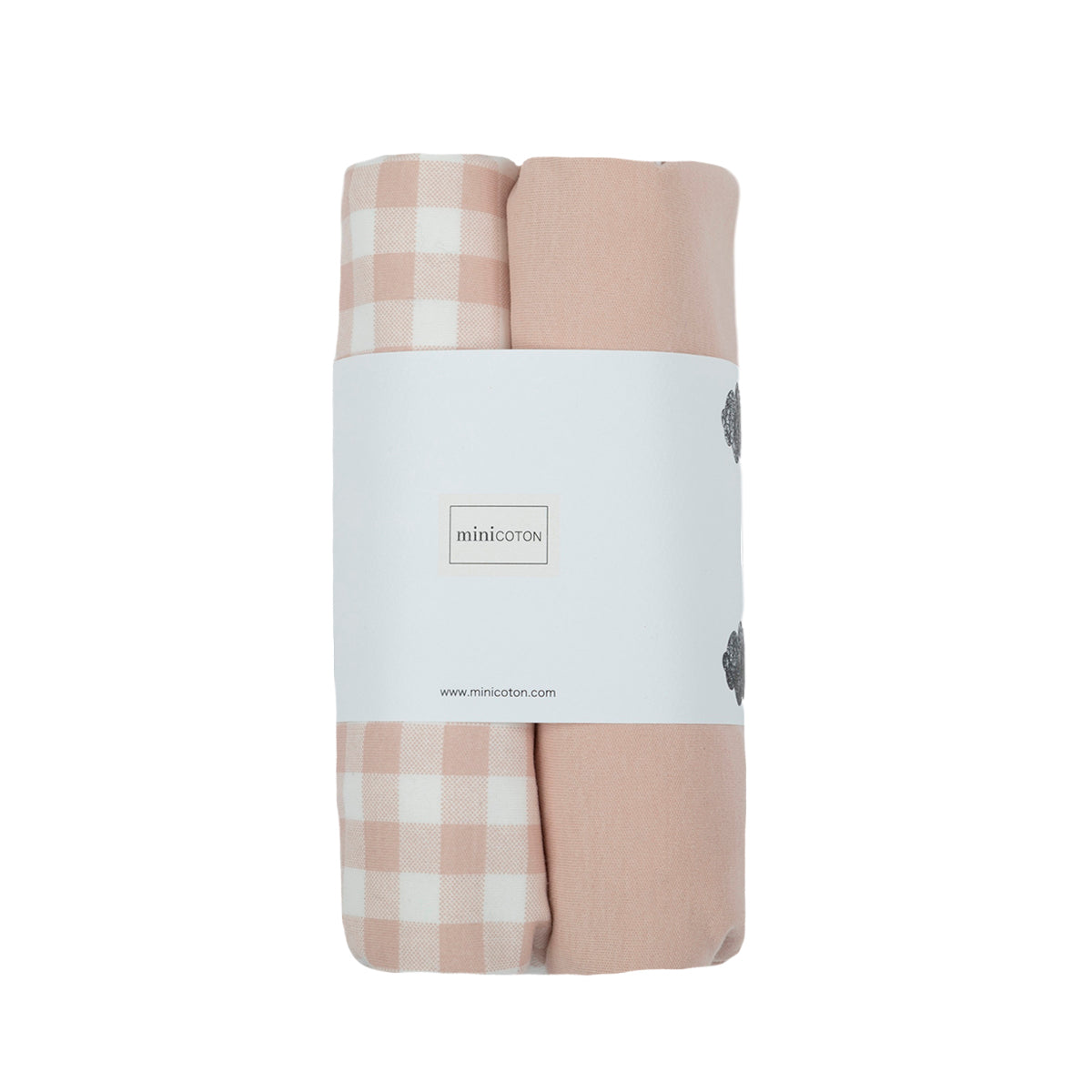 Pack Funda Cambiador Vichy Rosa - Minicoton