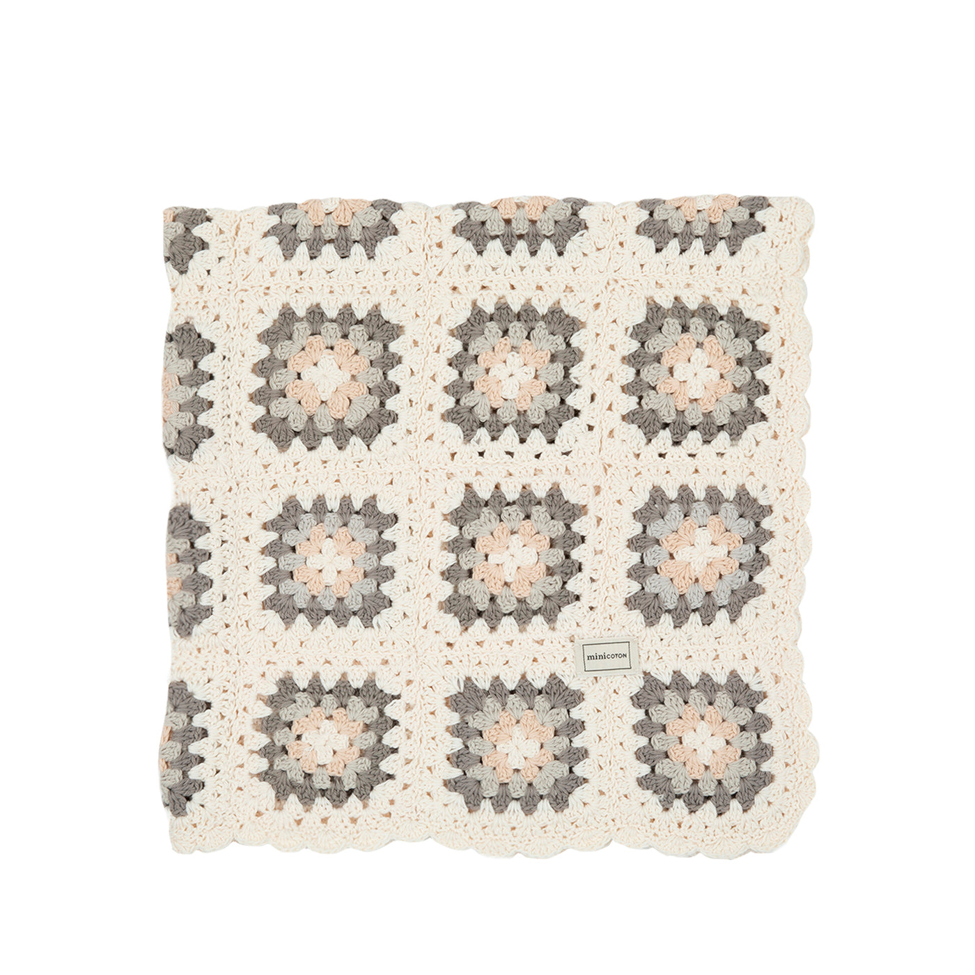 Manta Crochet Granny - Minicoton