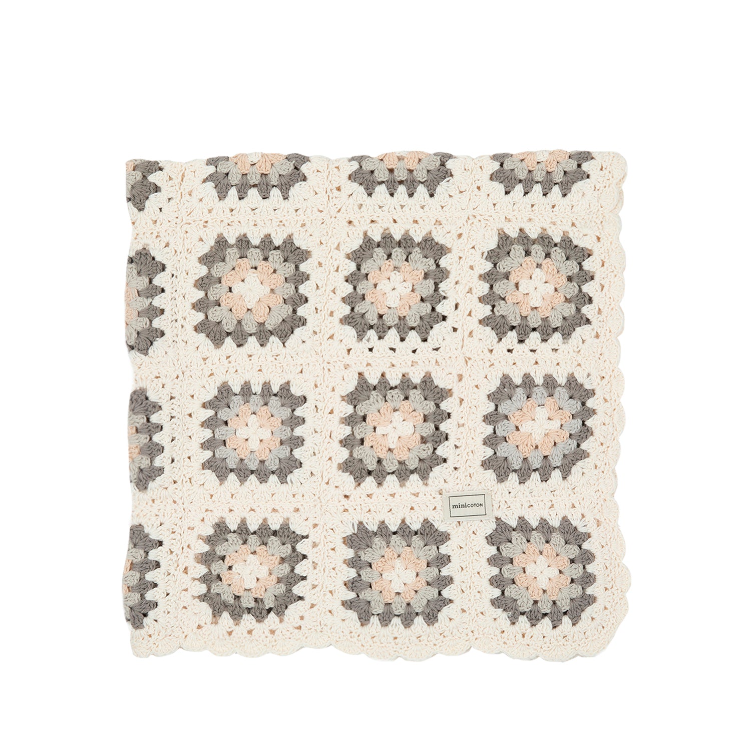 Manta Crochet Granny - Minicoton