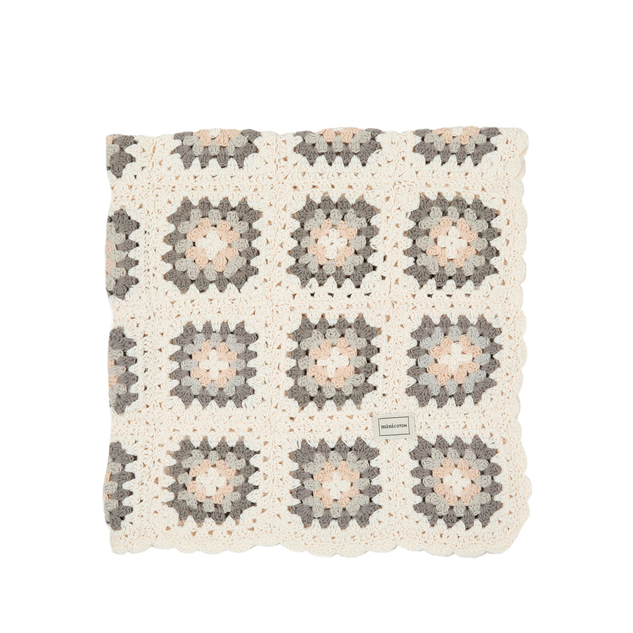 Manta Crochet Granny - Minicoton