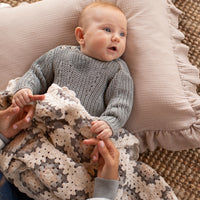 Manta Crochet Granny - Minicoton
