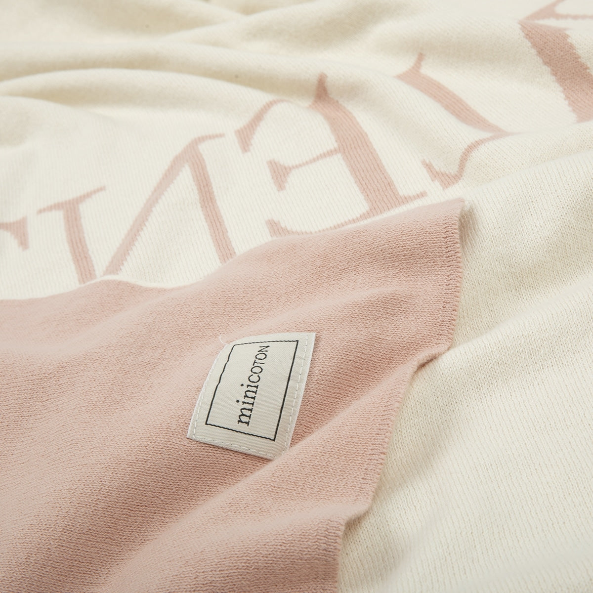 Manta Nombre Rosa- Personalized - Minicoton