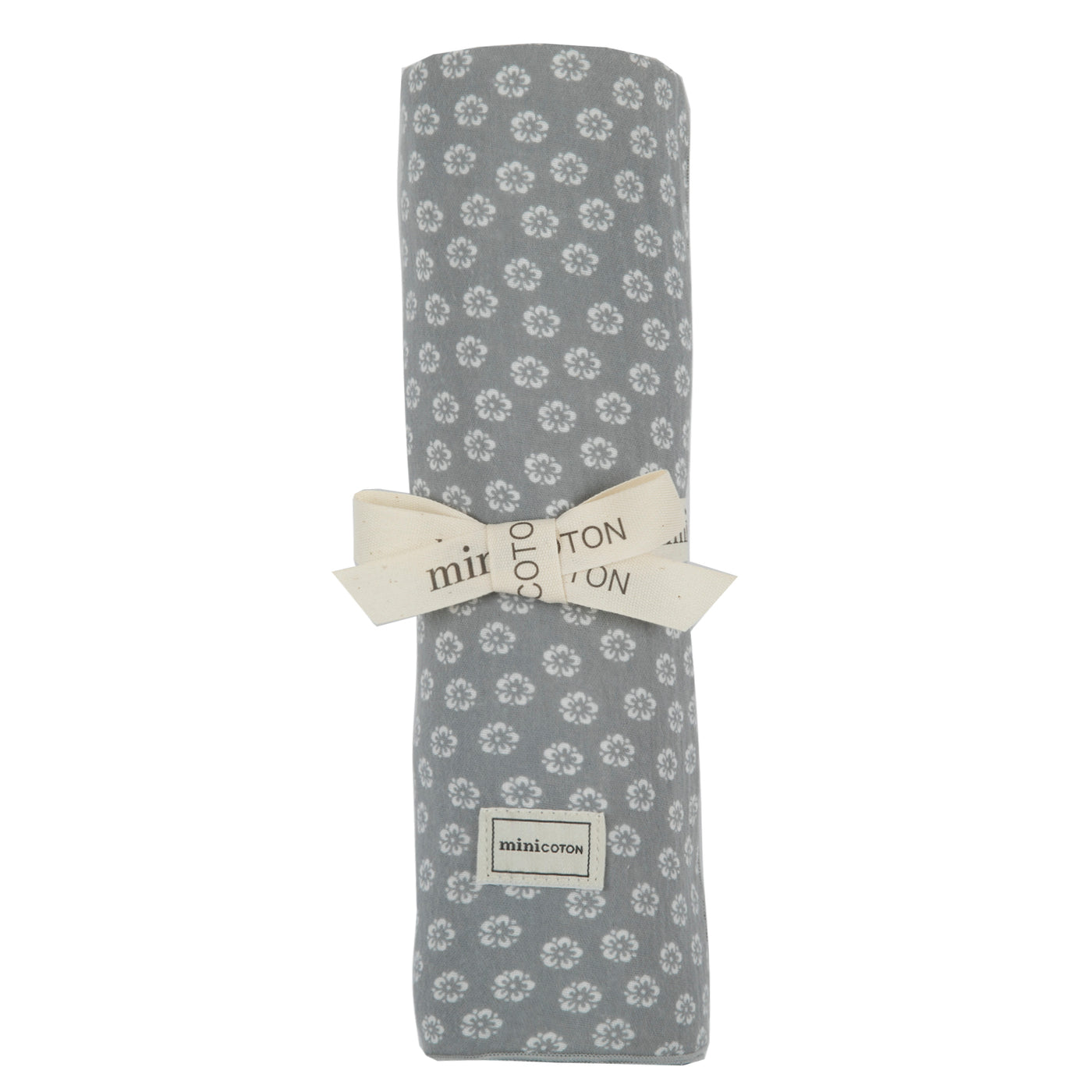 Muselina XL Flor Dusty Blue - Minicoton