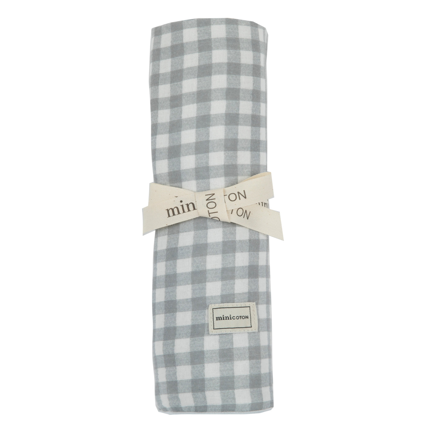 Muselina XL Vichy Dusty Blue - Minicoton