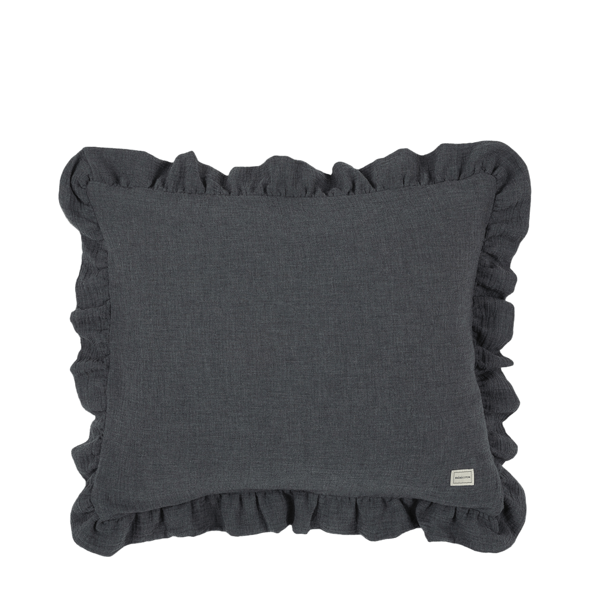 Cojín Ruffle Vigoré Carbon - Minicoton