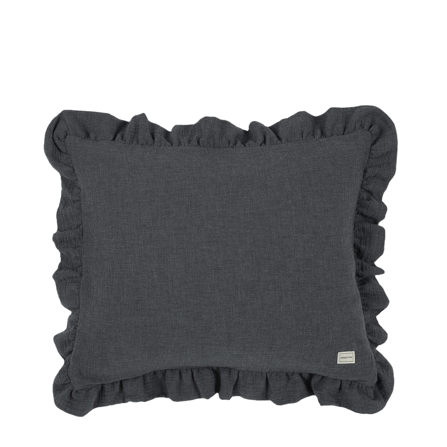 Cojín Ruffle Vigoré Carbon - Minicoton