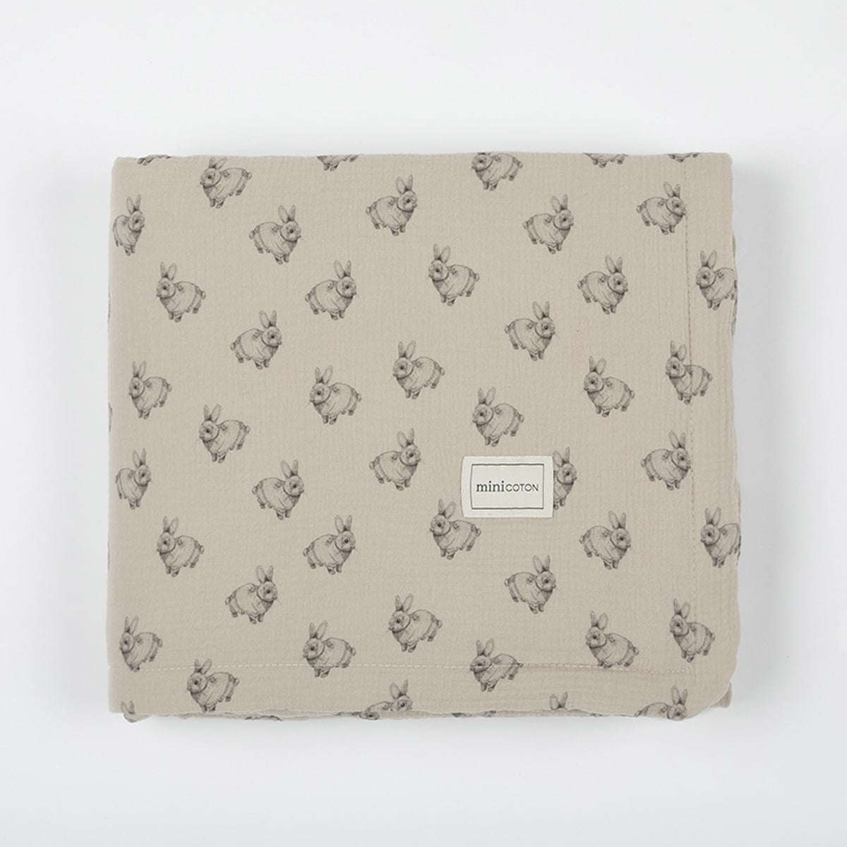Colcha + Funda Almohada Rabbit Beige - Minicoton