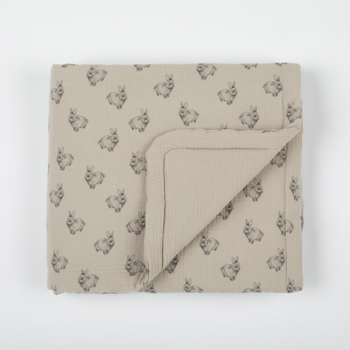 Colcha + Funda Almohada Rabbit Beige - Minicoton