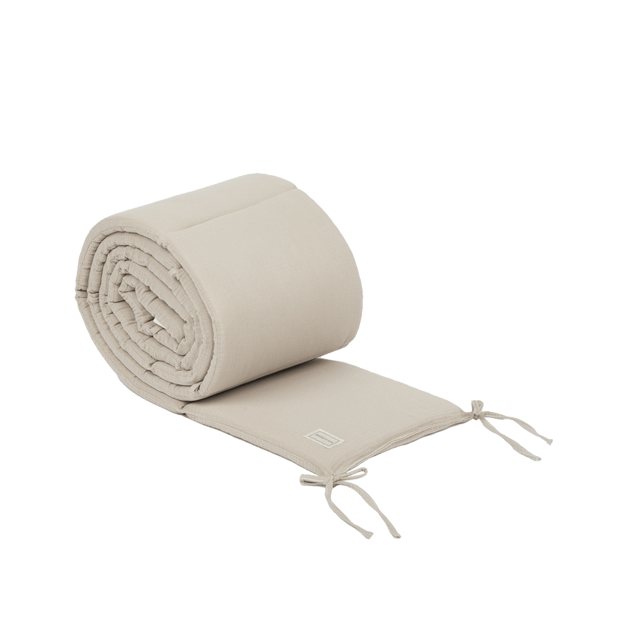 Protector Cuna Bambula Beige 120x60cm - Minicoton