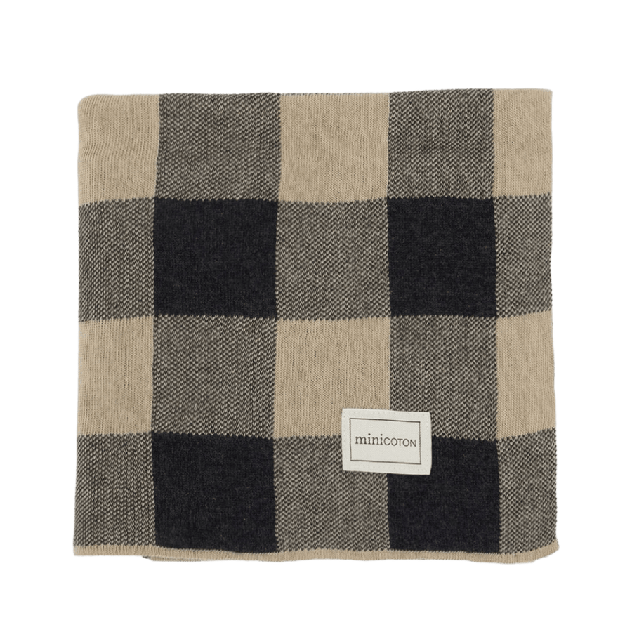 Manta HOME Vichy Beige - Minicoton