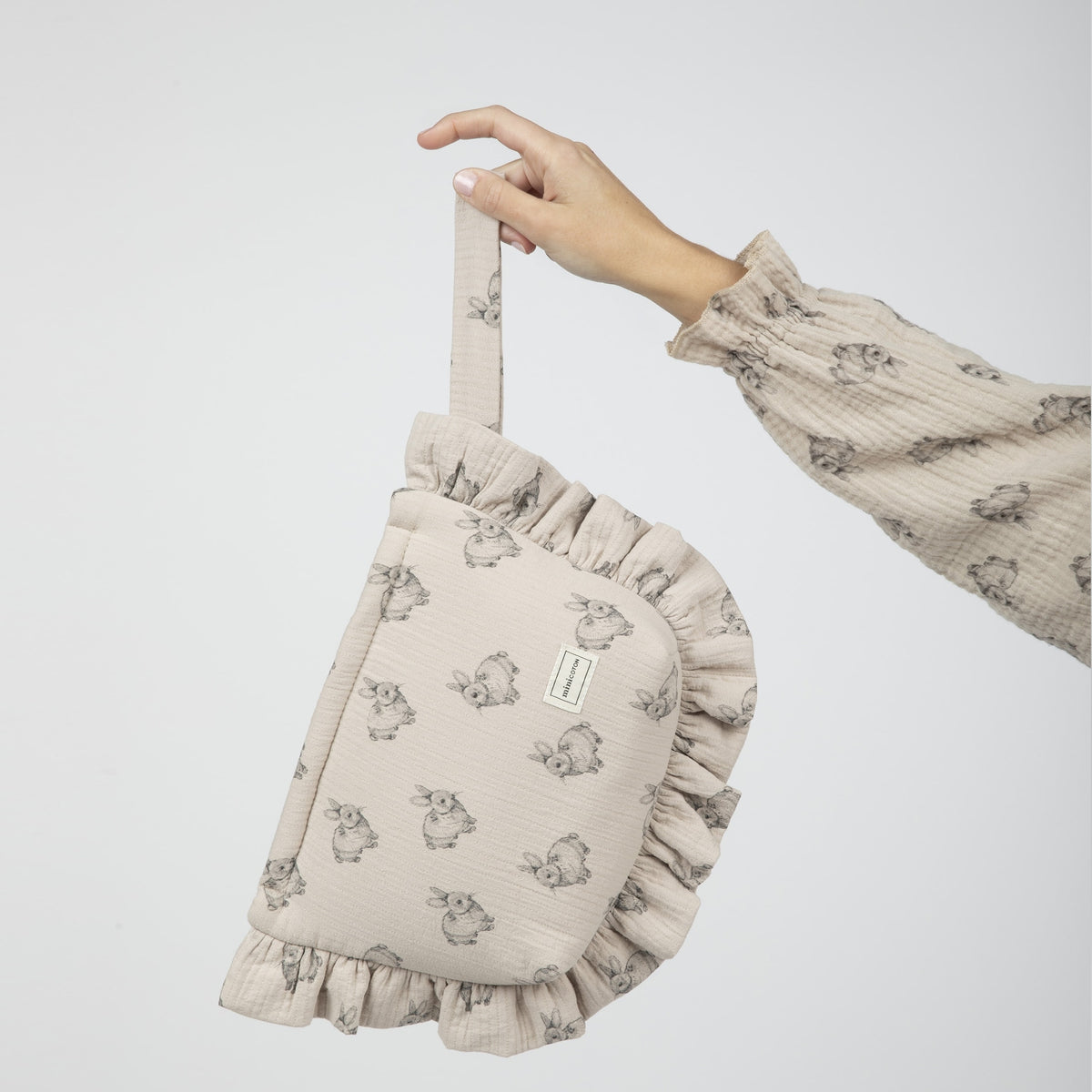 Pouch Rabbit Beige - Minicoton