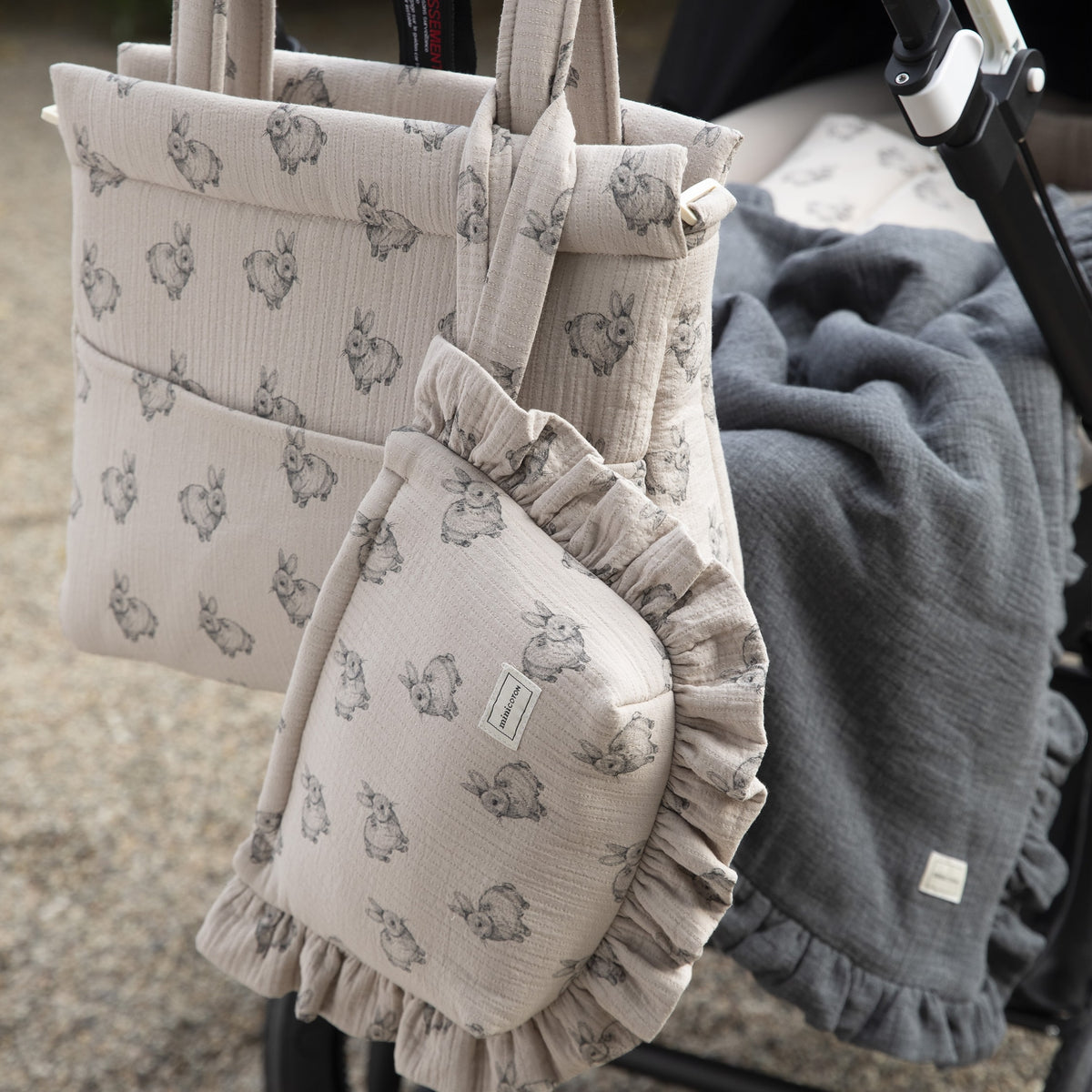 Pouch Rabbit Beige - Minicoton