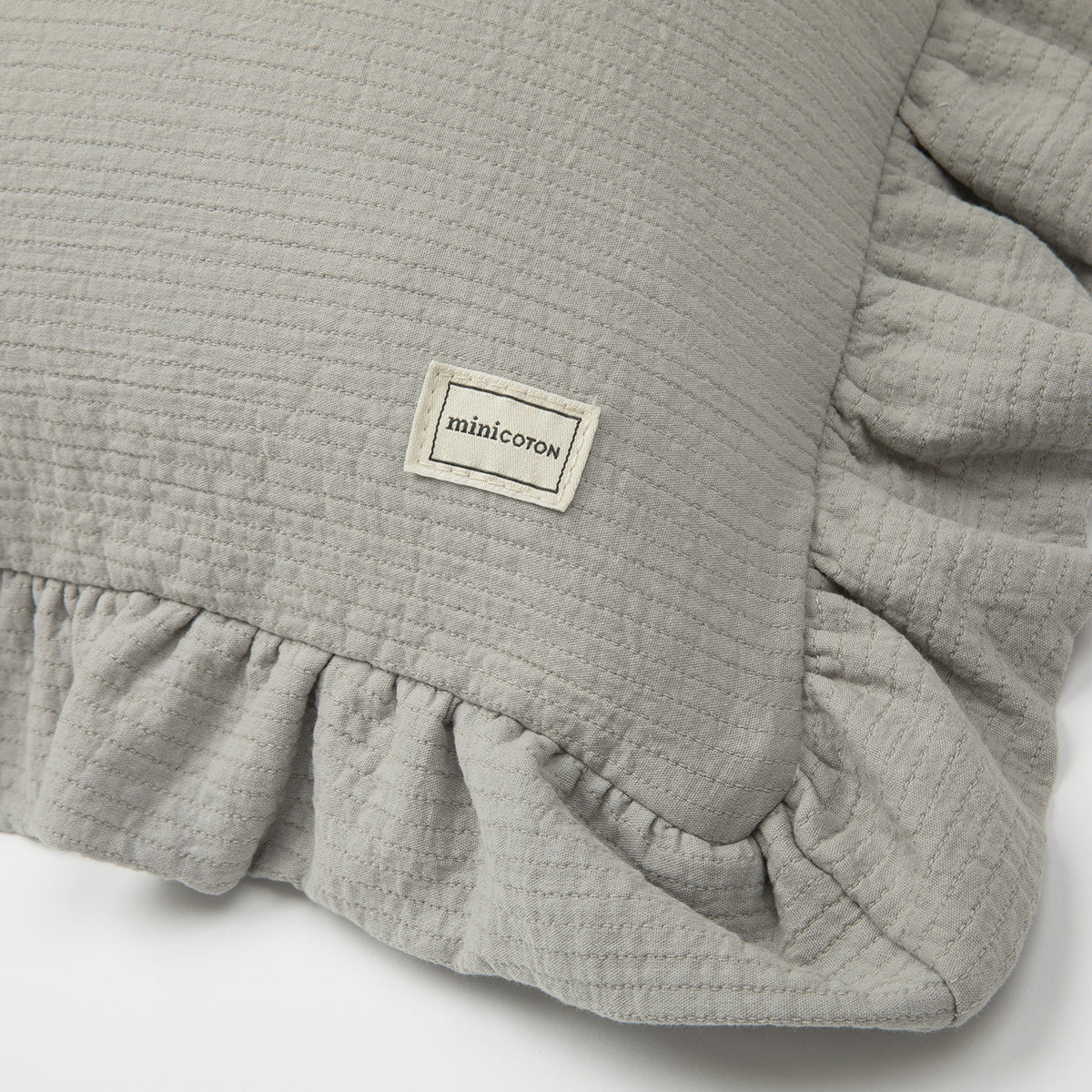 Cojín Ruffle Blue - Minicoton