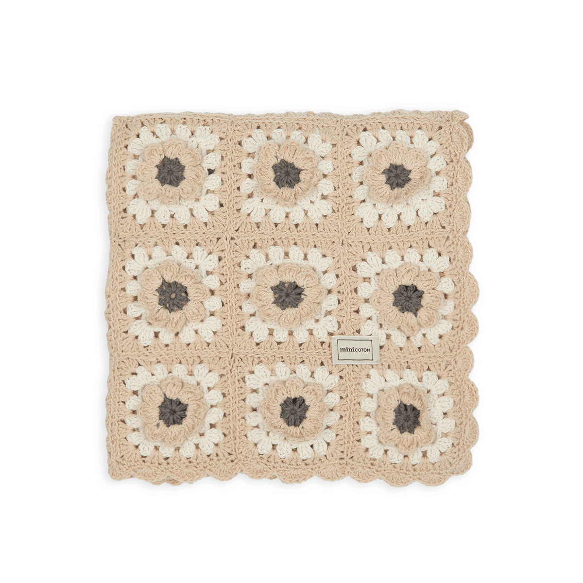 Manta Crochet Flower Rose - Minicoton