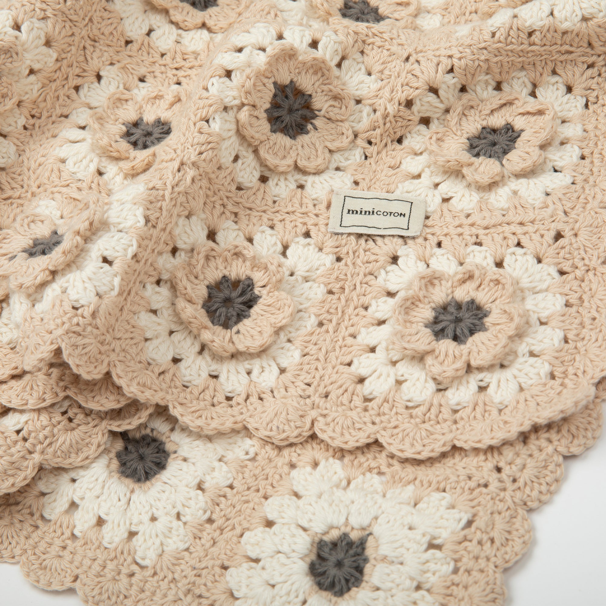 Manta Crochet Flower Rose - Minicoton