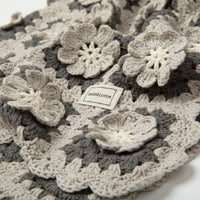 Manta Crochet Flower Blue - Minicoton