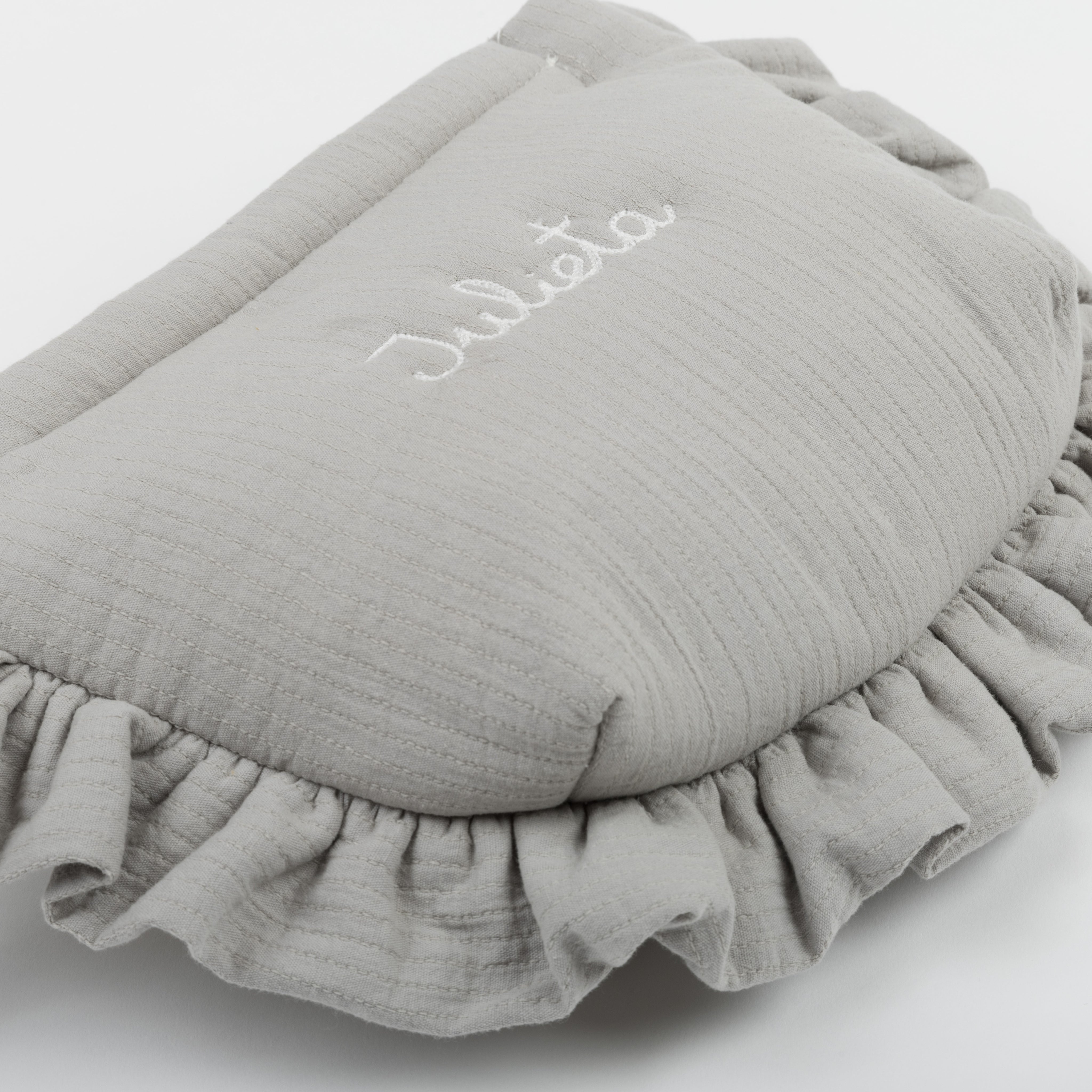 Pouch Ruffle Blue - Minicoton