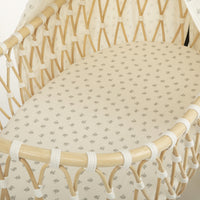 Emil Bassinet + Canopy Blossom Rose - Vegan - Minicoton