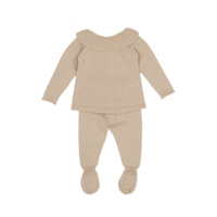 Set Welcome Knit Cuello Blush - Minicoton