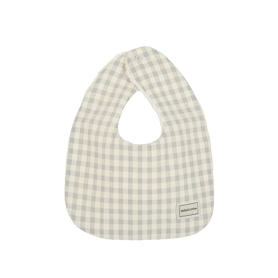 Babero Vichy Blue - Minicoton
