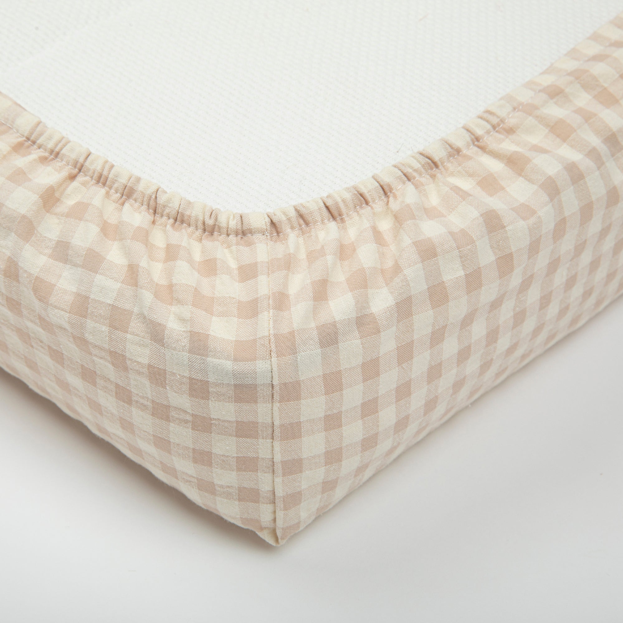 Bajera Cuna Vichy Rose 120x60 cm - Minicoton