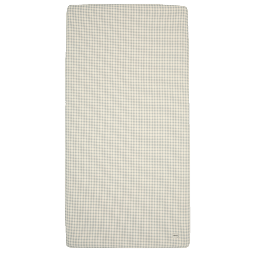 Bajera Cuna Vichy Blue 120x60 cm - Minicoton