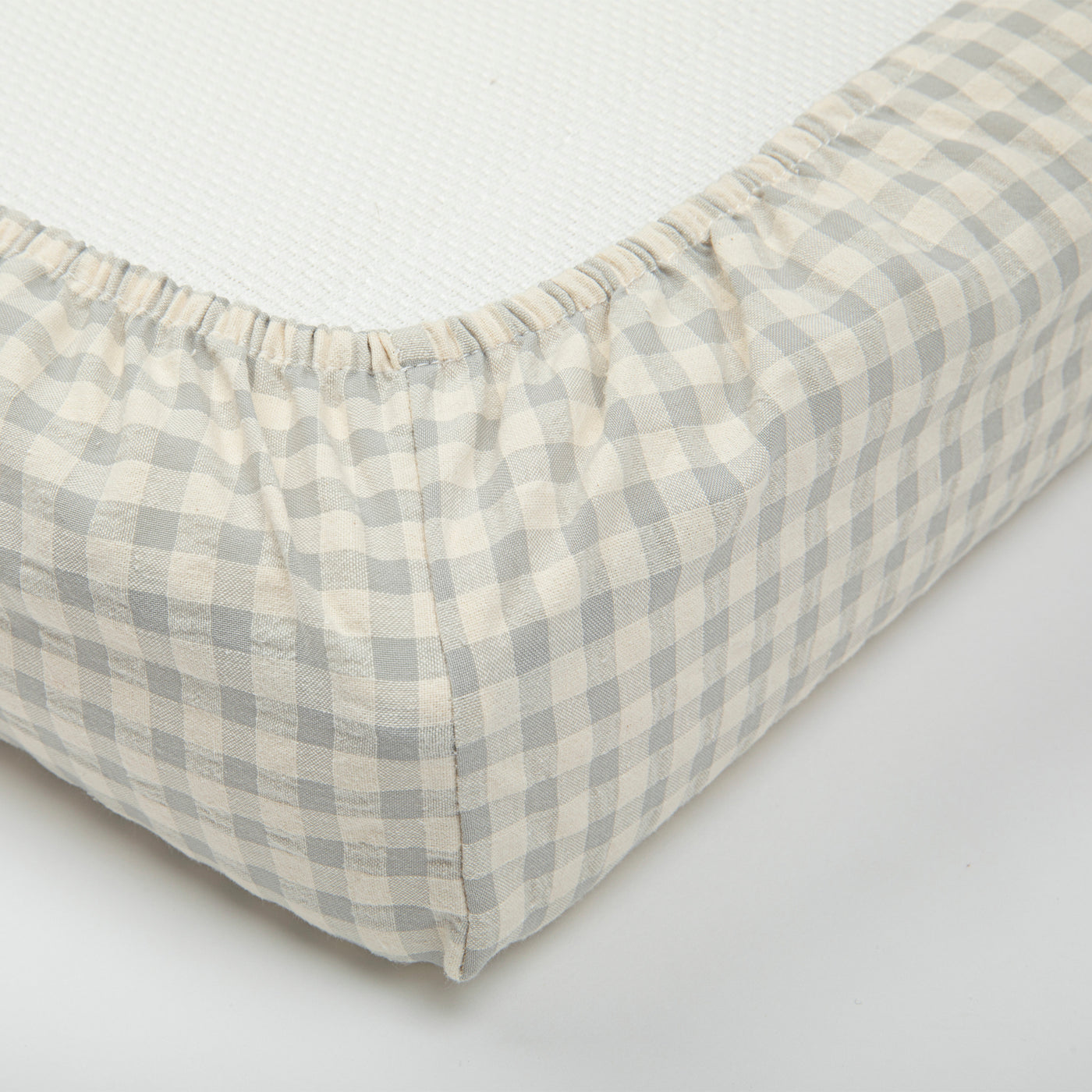 Bajera Cuna Vichy Blue 120x60 cm - Minicoton