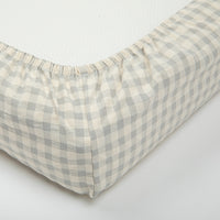 Bajera Cuna Vichy Blue 120x60 cm - Minicoton