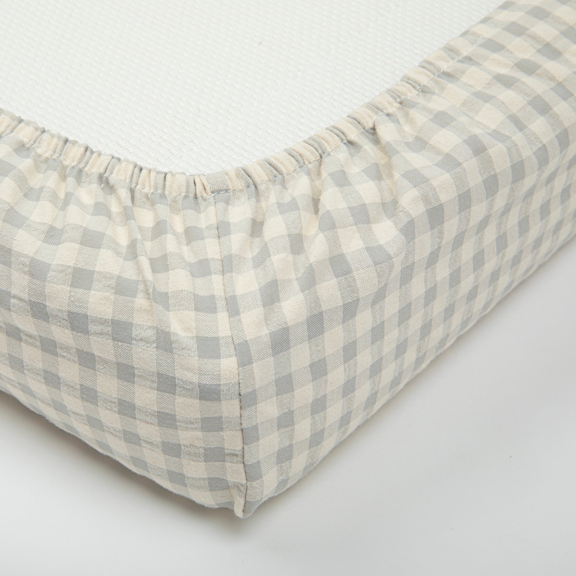 Bajera Cuna Vichy Blue 120x60 cm - Minicoton