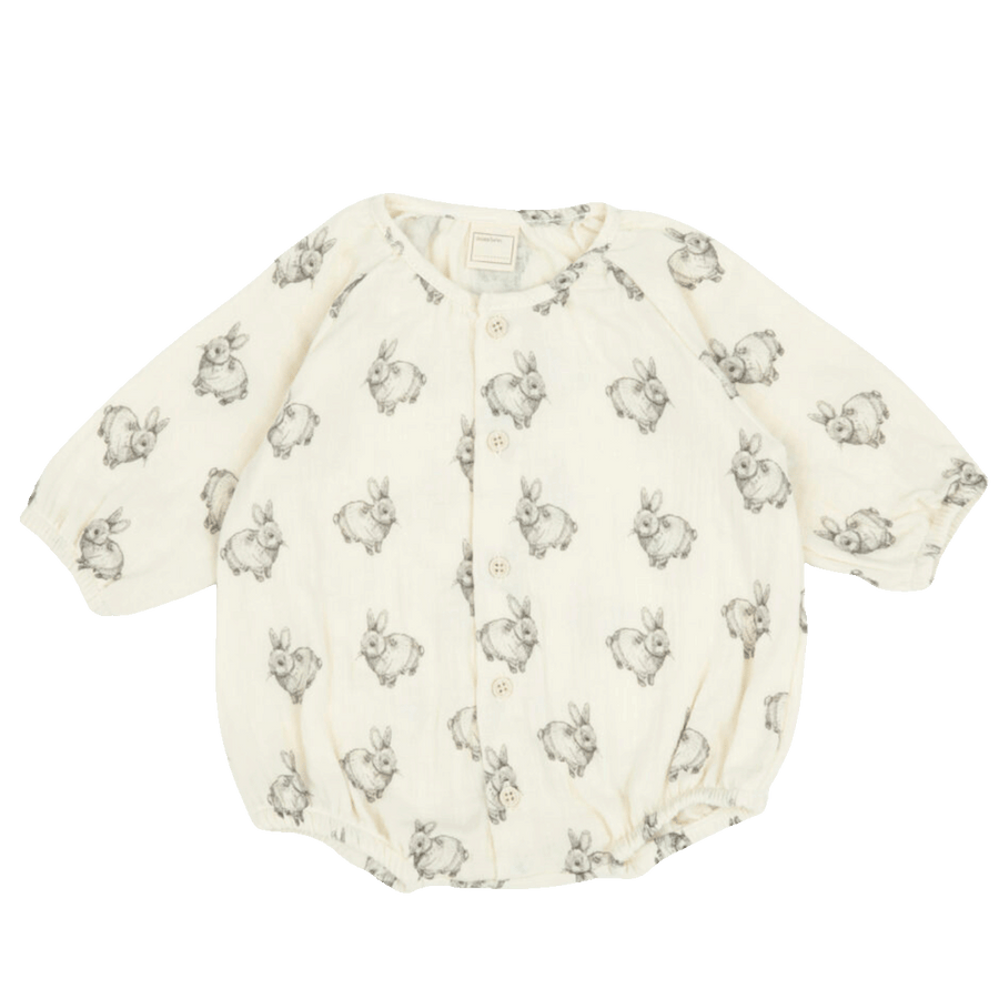 Pelele Rabbit Ecru - Minicoton