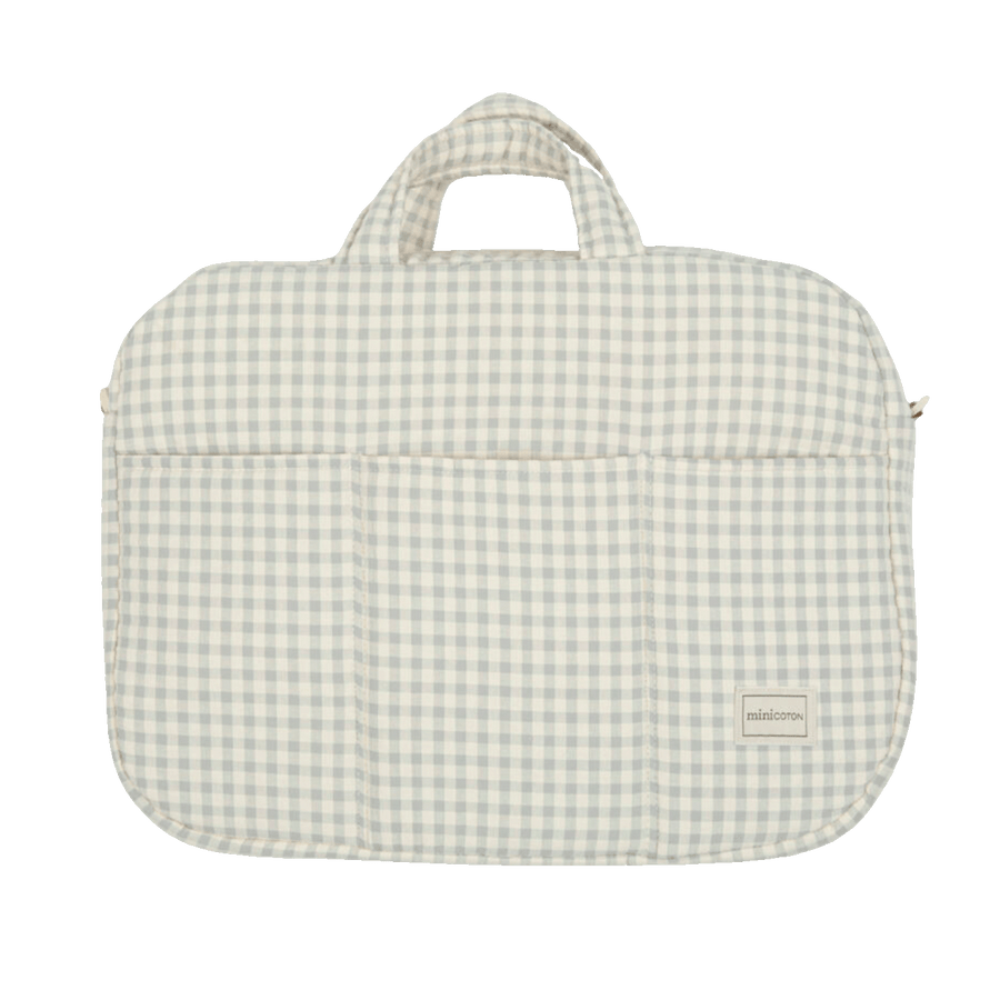 Bolsa Maternidad Vichy Blue - Minicoton