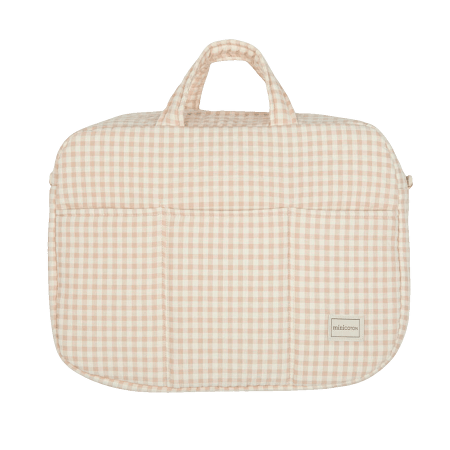 Bolsa Maternidad Vichy Rose - Minicoton