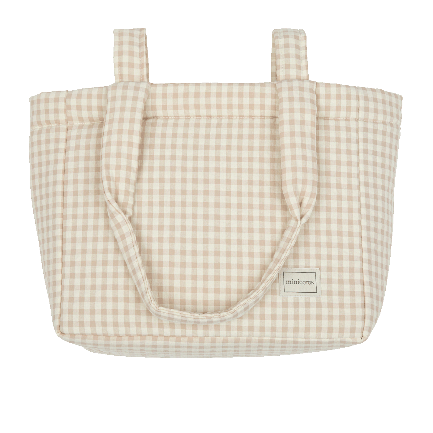 Bolsa Handle Vichy Rose - Minicoton