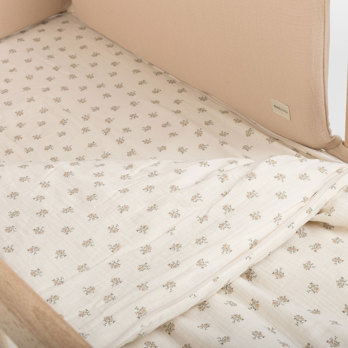 Babybett-Schlafsack 120x60cm Blossom Rose · Minicoton