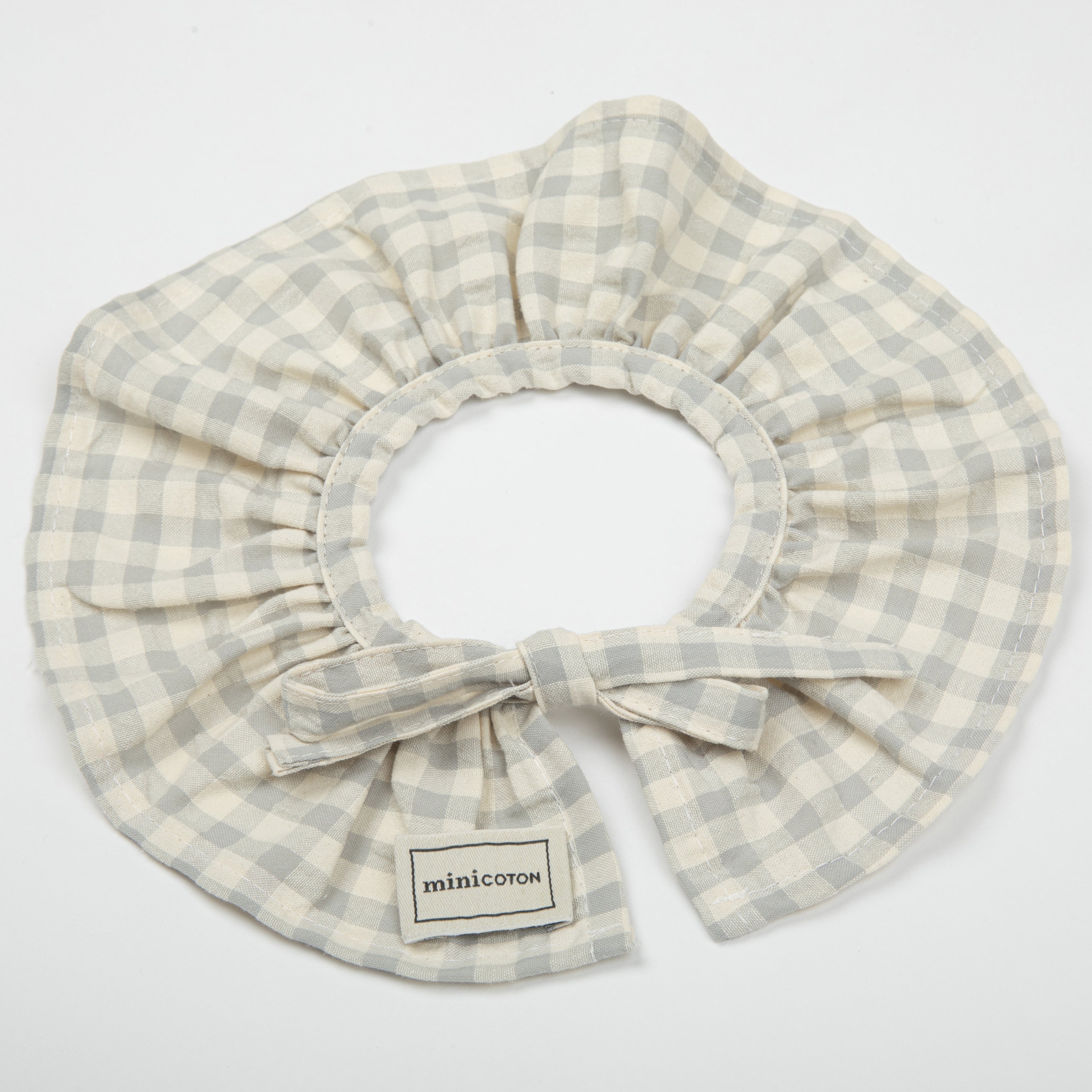 Cuello Volante Vichy Blue - Minicoton
